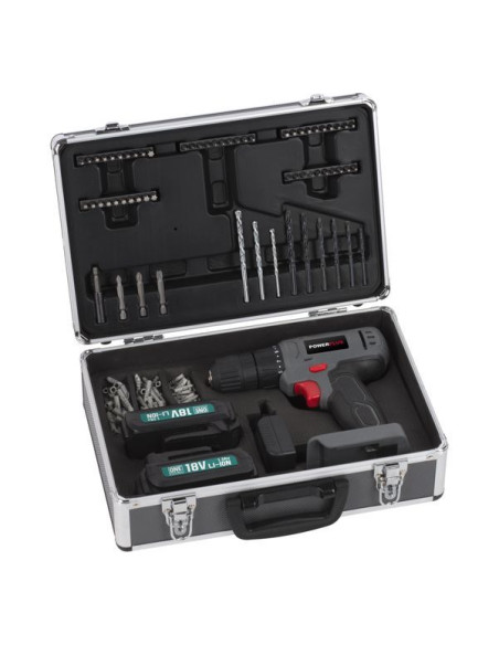 Bore-/skruemaskine 18 V inkl 153 dele