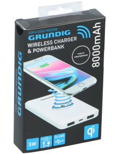 Grundig Qi Powerbank 8000mAh - Oplad Op til Tre Enheder... 2