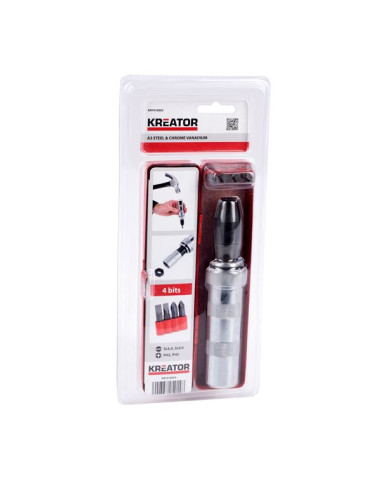 Skrueudtrækker inkl 4 stk. bits