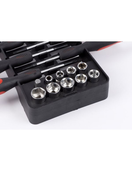 44-Delt Skruetrækkersæt - Komplet Værktøj til Ethvert Projekt