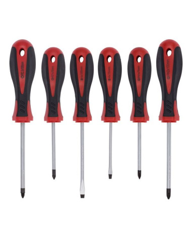 6-Delt Skruetrækkersæt i PH/PZ/SL -...