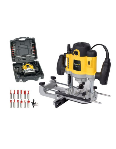 Overfræser 1500 watt inkl. 12 fræserjern