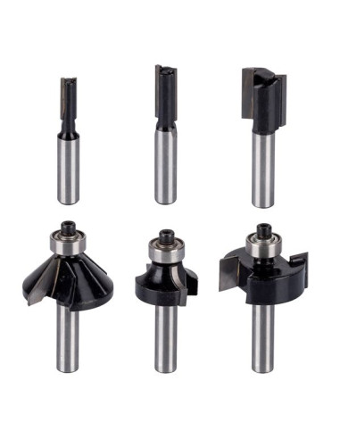 Overfræser 1200 watt med 6 fræserjern