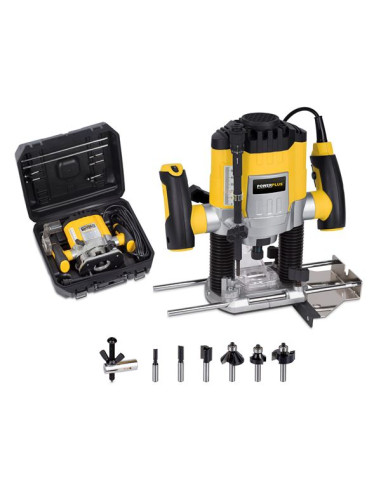 Overfræser 1200 watt med 6 fræserjern