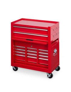 Værktøjsvogn med 8 skuffer og 4 kroge