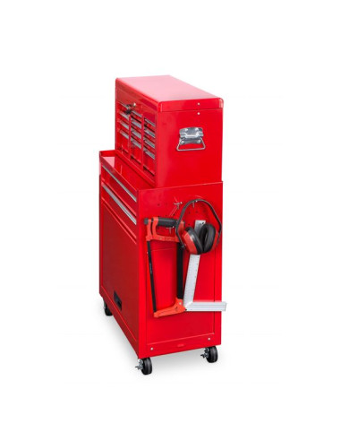 Værktøjsvogn med 8 skuffer og 4 kroge