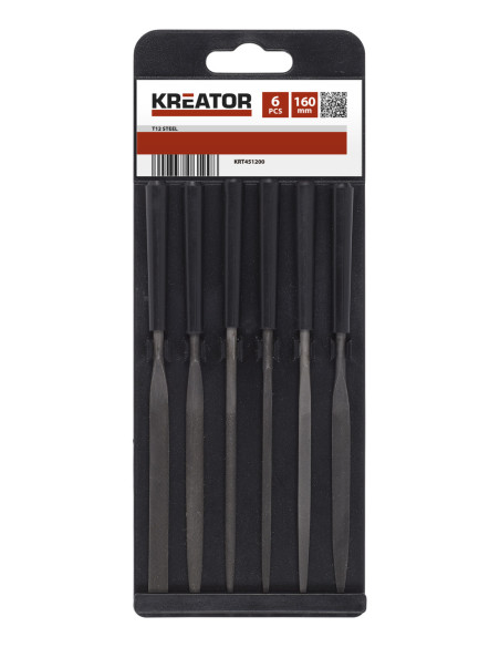 Nålefilesæt 6 dele - længde 160 mm