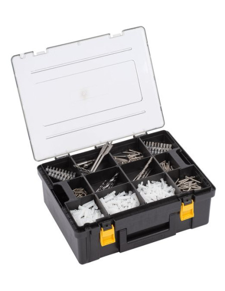 Slagboremaskine med 362 dele i kuffert