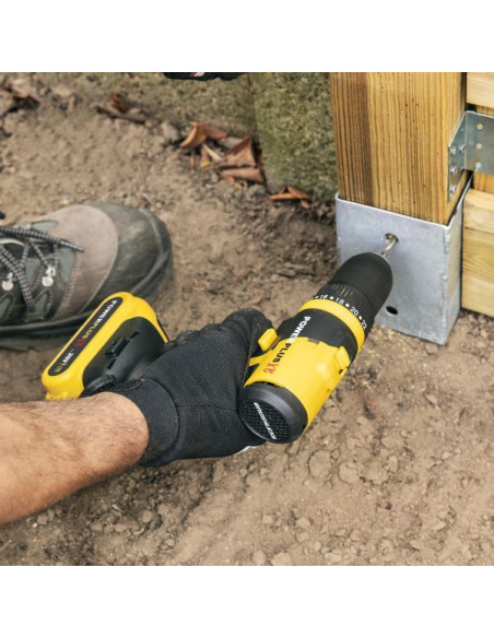 Slagboremaskine med 362 dele i kuffert