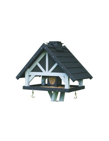 Fuglefoderhus på fod m/ fodersilo