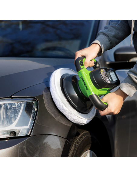Poleringsmaskine 24V Greenworks u/batteri og lader