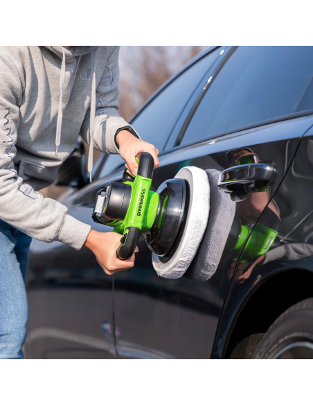 Poleringsmaskine 24V Greenworks u/batteri og lader