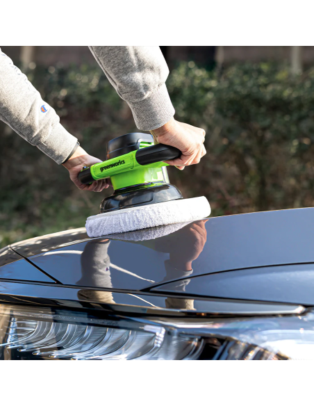 Poleringsmaskine 24V Greenworks u/batteri og lader