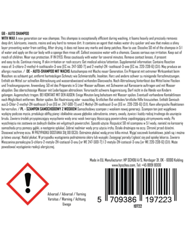 Autoshampoo m/voks 1L