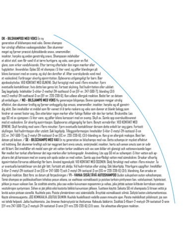 Autoshampoo m/voks 1L