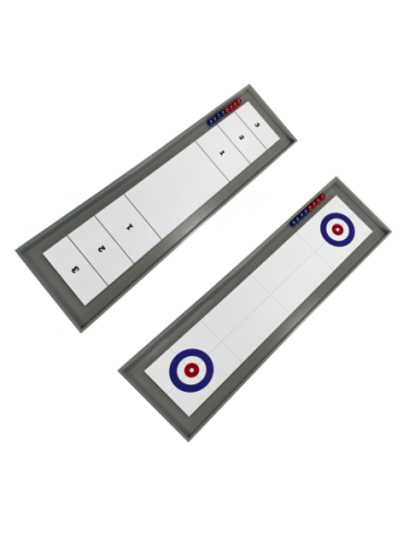 Shuffleboard og curling 2-i-1 spil