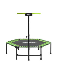 Fitness trampolin med håndtag - grøn