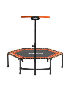 Fitness trampolin med håndtag - orange