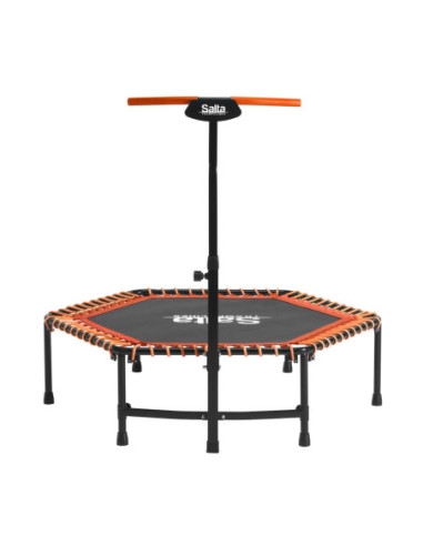 Fitness trampolin med håndtag - orange