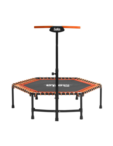 Fitness trampolin med håndtag - orange
