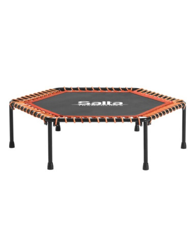 Fitness trampolin med håndtag - orange
