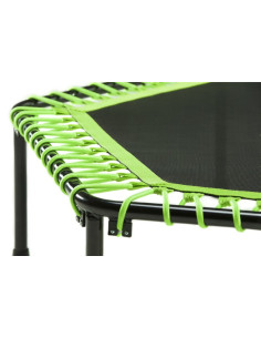 Fitness trampolin med håndtag - grøn 2