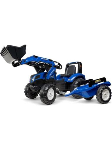 Pedaltraktor Frontlæsser med vogn - New Holland