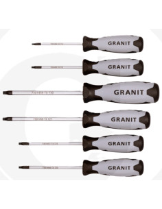 Skruetrækkersæt TX – 6-dele Tysk Kvalitet med Komfortable...