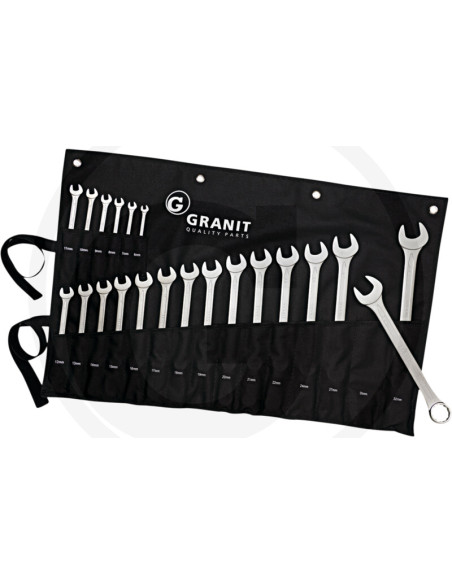 Ringgaffel Nøglesæt - 21-dele, 6-32 mm | Tysk Kvalitet og Holdbarhed