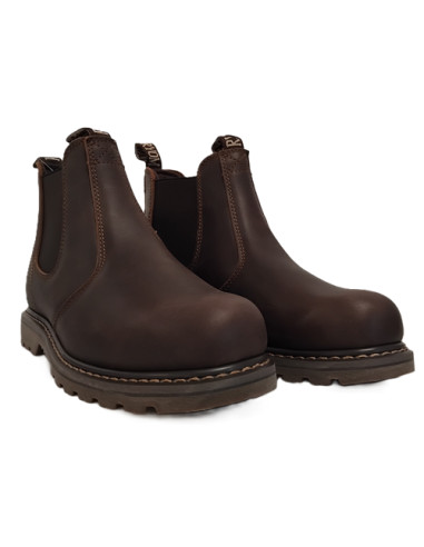 Chelsea Støvle i Brun kvalitets Læder