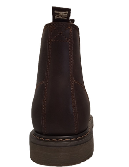 Chelsea Støvle i Brun kvalitets Læder