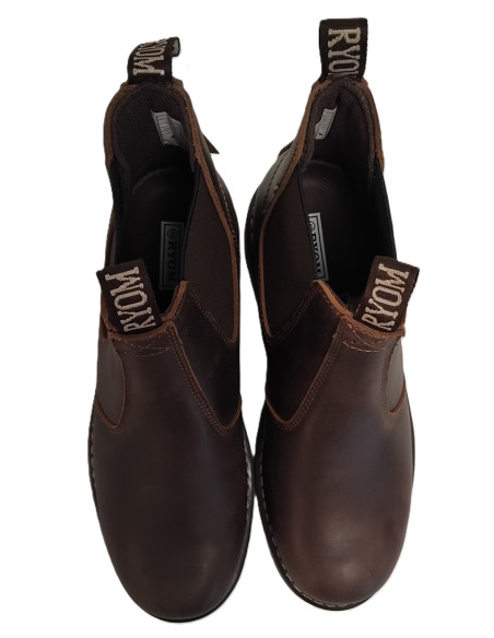 Chelsea Støvle i Brun kvalitets Læder