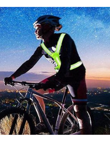 Løbevest neon med led lys