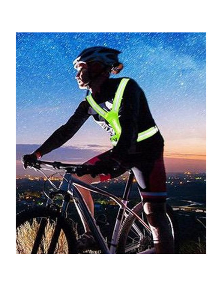 Løbevest neon med led lys