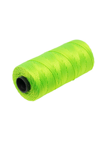 Neon grøn murersnor 120 meter x 1,2 mm
