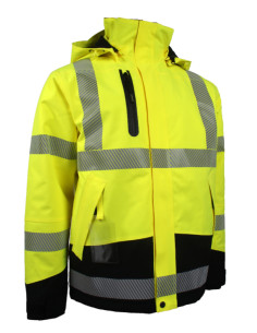 Vinter regnjakke - Hi-Vis i stræk kvalitet 2