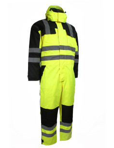 Hi-Vis Vinterkedeldragt i Kraftig Polyesterkvalitet med...