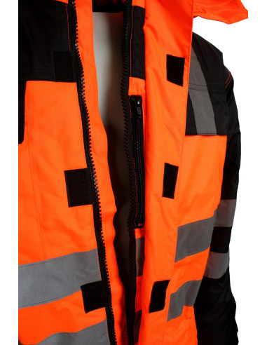 Lyngsøe Hi-Vis Orange/Sort Vinterkedeldragt med...