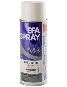 Efaspray - renhvid RAL 9010