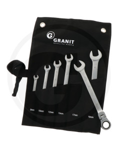 Ledskraldenøgle-Sæt 6-dele – Tysk Kvalitet med 180°...