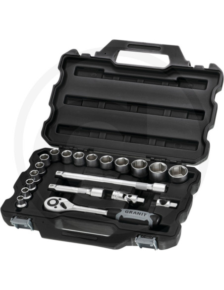 BLACK EDITION 1/2" topnøgle-sæt i Uovertruffen Tysk Kvalitet