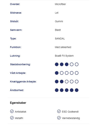 Grisport Sikkerhedssandal - Model 70266