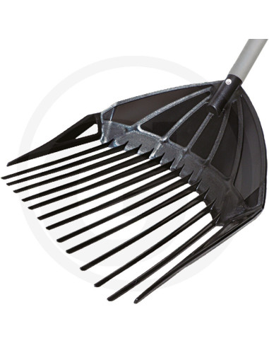 Løvrive med Opsamler - Teleskopskaft i Aluminium