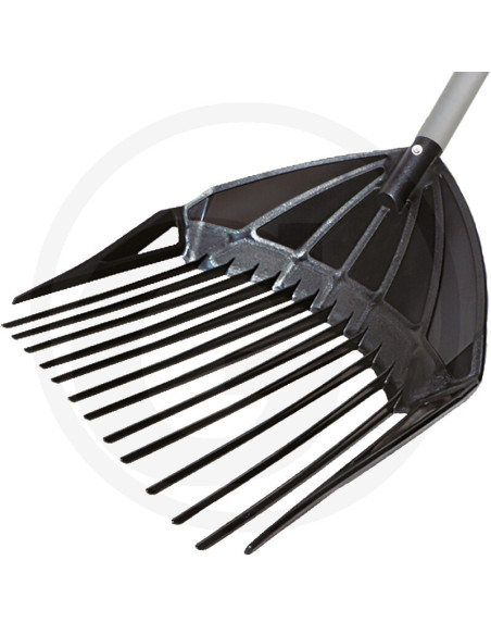 Løvrive med Opsamler - Teleskopskaft i Aluminium