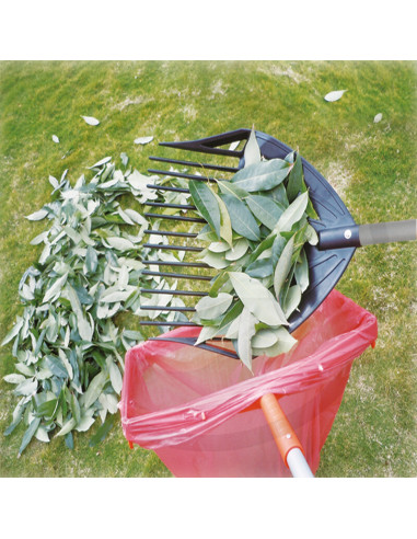 Løvrive med Opsamler - Teleskopskaft i Aluminium