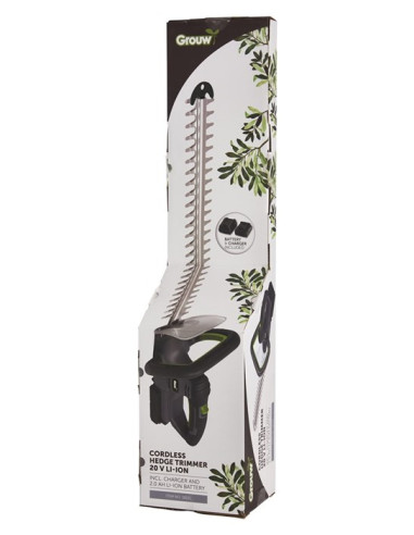 Hækkeklipper Grouw inkl. batteri 20 V