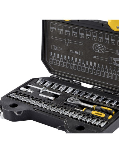 Topnøglesæt 1/4" 40 dele - Probuilder