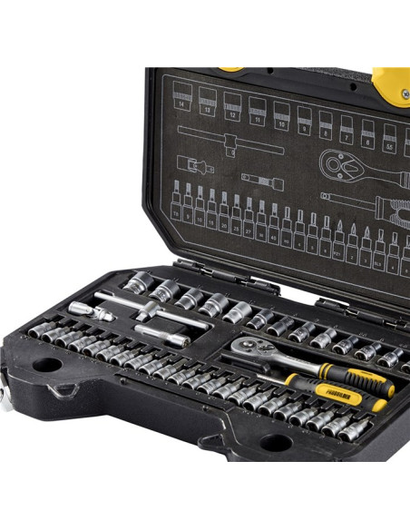 Topnøglesæt 1/4" 40 dele - Probuilder