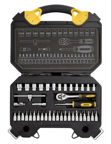 Topnøglesæt 1/4" 40 dele - Probuilder