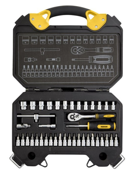 Topnøglesæt 1/4" 40 dele - Probuilder